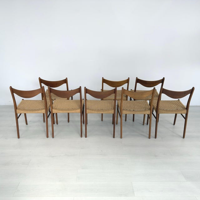 Arne Wahl Iversen Dining Chairs – Set of 8 For Sale In New York - Image 6 of 12