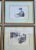 Vintage Charles Dana Gibson "Gibson Girls" Framed Lithograph Wall Art From the Breakers Hotel Palm Beach Set 8 For Sale - Image 12 of 12