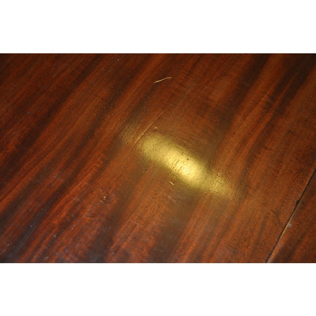Brown Antique Mahogany Georgian Style Refectory Dining Table For Sale - Image 8 of 9