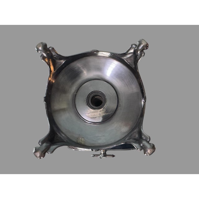 Metal Antique Victorian Figural Silverplate Compote Serving Bowl Basket For Sale - Image 7 of 8