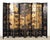 Chinese Chinese Export Eight-Panel Coromandel Screen Gilt Pavilion 10 Ft For Sale - Image 3 of 18