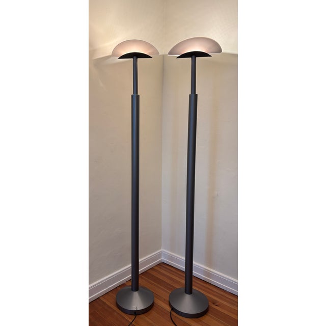 Metal Glassa Floor Lamps by Rodolfo Dordoni for Barovier and Toso, Set of 2 For Sale - Image 7 of 12