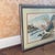 Mid 20th Century Original Japanese Watercolor Signed/Artist Certified Faux Bamboo Frame For Sale - Image 4 of 10