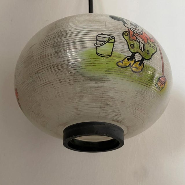 Ceiling Light with Walt Disney Motifs of Minnie and Mickey, 1950s For Sale - Image 14 of 15