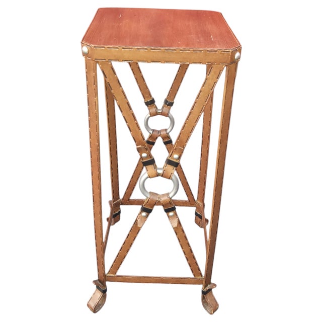 Rare Adnet Hermès Equestrian Side Table For Sale - Image 9 of 9