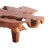 Wood One Slab Organic Coffee Table 95 For Sale - Image 7 of 7