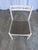 1970s Vintage White Wooden Chair with Fabric Seat, 1970s For Sale - Image 5 of 18