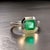 Green Natural Solitaire Colombian Emerald Ring 6.5 14k W Gold 1.35 Cts Certified For Sale - Image 8 of 11