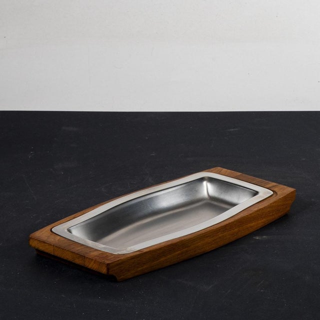 Steel and wood tray viners of sheffield england measures 31.5 x 15 x h 2.5 category vintage style tray dimensions: height...