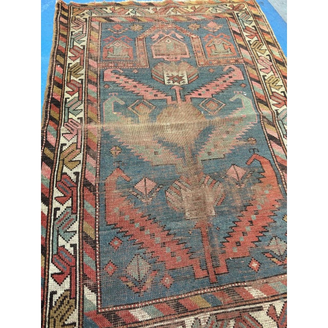 1920s Caucasian Prayer Rug - 3 x 4.6 For Sale - Image 4 of 5