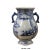 Chinese Blue White Porcelain Scenery Graphic Flower Shape Vase For Sale In San Francisco - Image 6 of 7