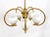 Mid-Century Modern Mid-Century Swedish Brass Chandelier in the Style of Hans Bergstrom for Atelje Lyktan For Sale - Image 3 of 8