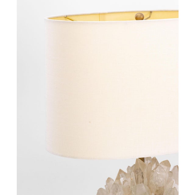 White Craig Van Den Brulle Rock Crystal Table Lamps, 2 For Sale - Image 8 of 15