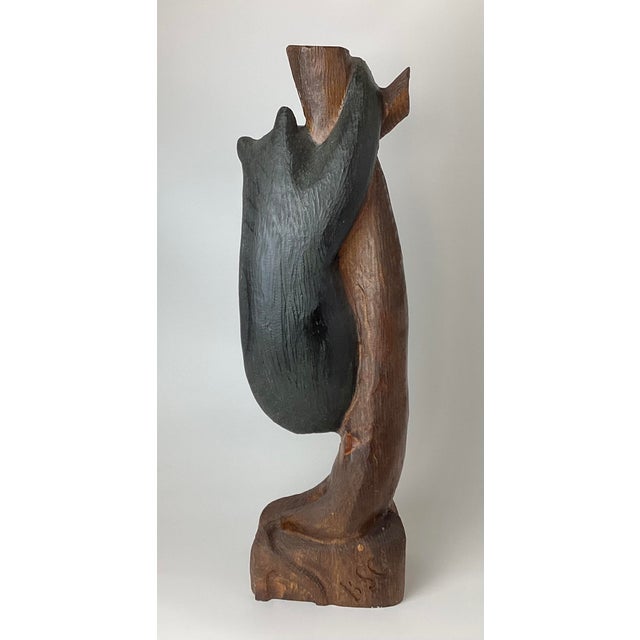 Rustic Vintage Chainsaw Bear Wood Carving by Big Sky Carvers For Sale - Image 3 of 7