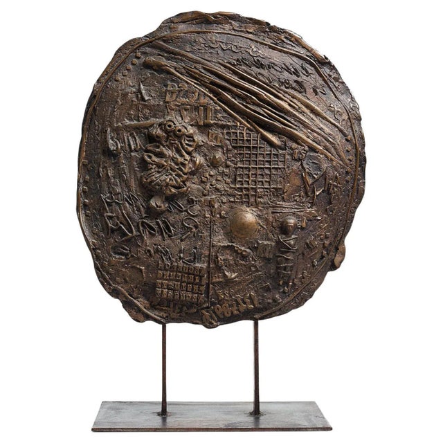 Late 20th Century Cast Iron and Bronze Numbered Sculpture by James Coignard For Sale - Image 9 of 9