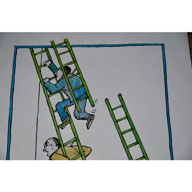 Modern Tomy Ungerer, Social Elevator, 1974, Print For Sale - Image 3 of 5