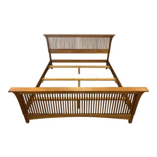 Stickley California King Mission Cherry Bed For Sale
