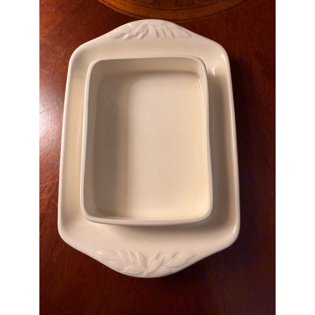 Vintage Wedgwood Edme Queen's Ware With Ivy Covered Butter Dish For Sale - Image 6 of 8