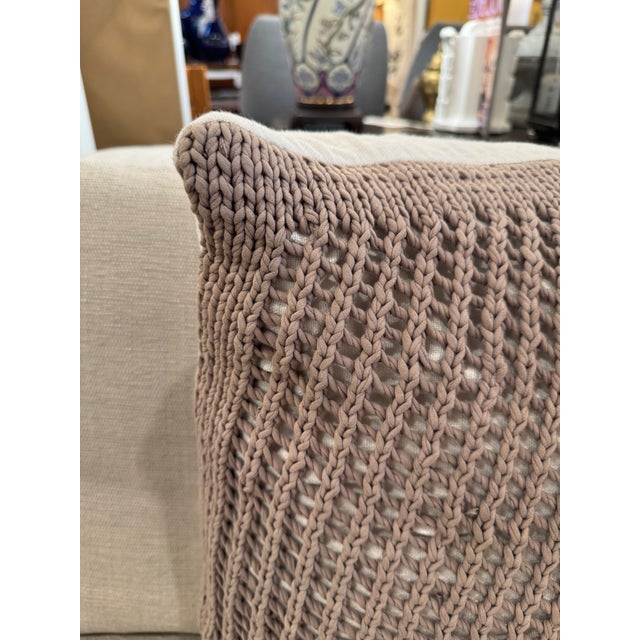 2020s Revelation by Uttermost Chunky Cotton Knit Throw Pillows, Pair For Sale - Image 5 of 12