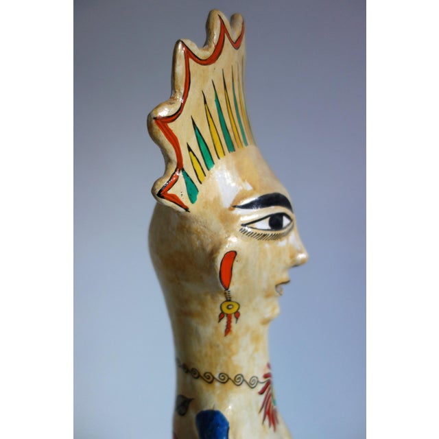 Large Traditional Tonala Ceramic Sculpture, Mexico, 1800s For Sale - Image 3 of 15