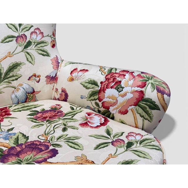 Ernst Schwadron Style, Mahogany, Fabric, Organic Lounge Chairs, Usa, 1960s For Sale - Image 11 of 11