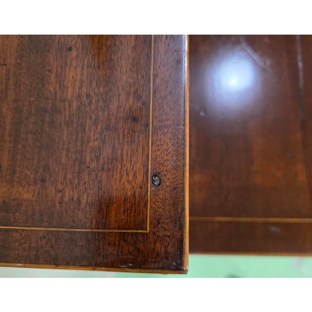 Antique Circa 1800 English George III Sheraton Period Inlaid Mahogany Sideboard With Original Removable Stage Back For Sale - Image 14 of 18