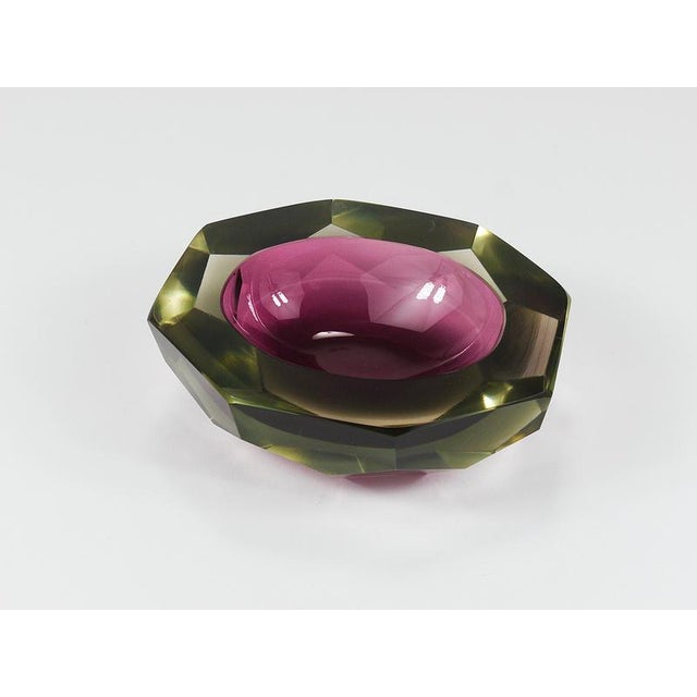 Caviar Murano Glass Diamond Bowl from Seguso, 1960s For Sale - Image 3 of 16