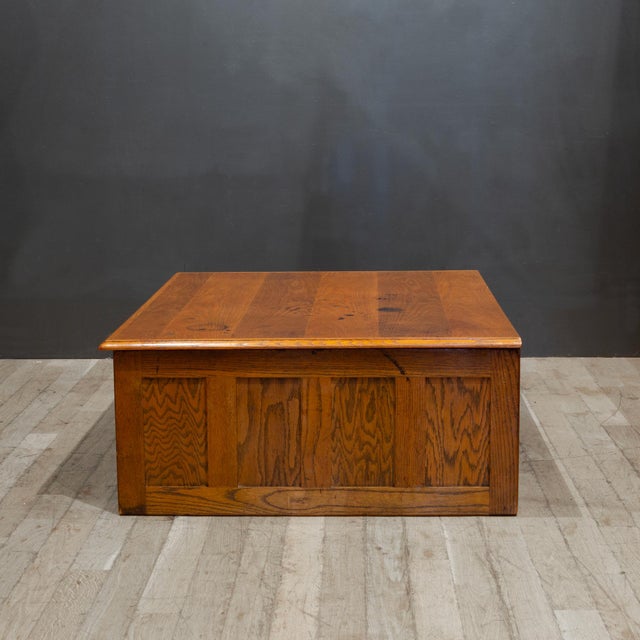 Wood Early 20th C. Flat File Map Cabinet c.1940 For Sale - Image 7 of 12