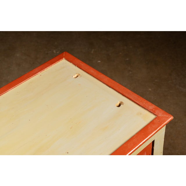 Mid 20th Century Vintage 15-Drawer Industrial Rolling Parts Cabinet For Sale - Image 5 of 6