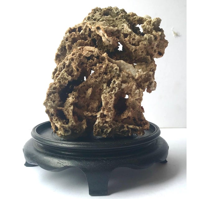 15th Century Chinese Scholar Rock Gongshi Meditation Stone Sculpture