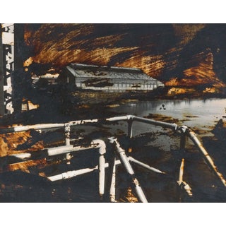 Shuli Sade, Israeli Contemporary Art Photograph, Architecture with Hand Painting Shul Sade, 1995 For Sale