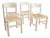 White Wooden Chairs, Set of 4 For Sale