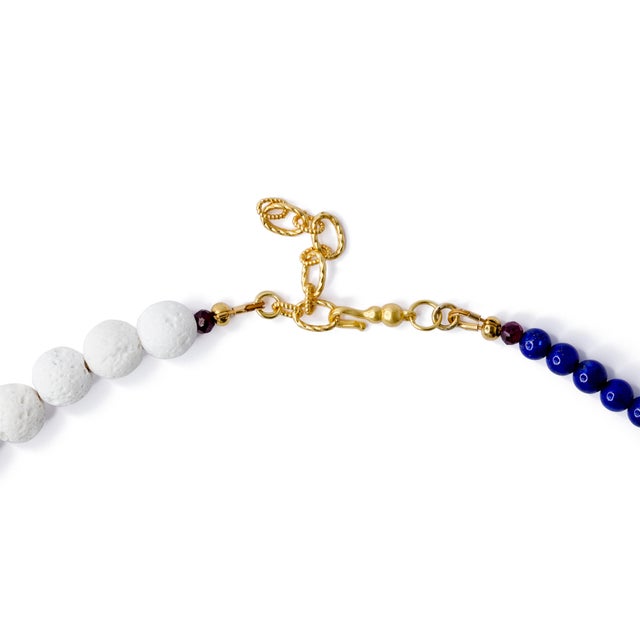 Blue Angelite Luxe Necklace For Sale - Image 4 of 7