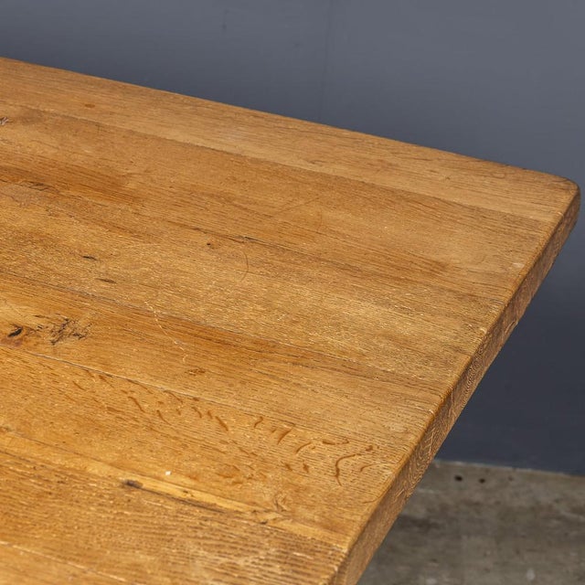 Wood Antique Spanish Oak Refectory Table, 1900s For Sale - Image 7 of 18