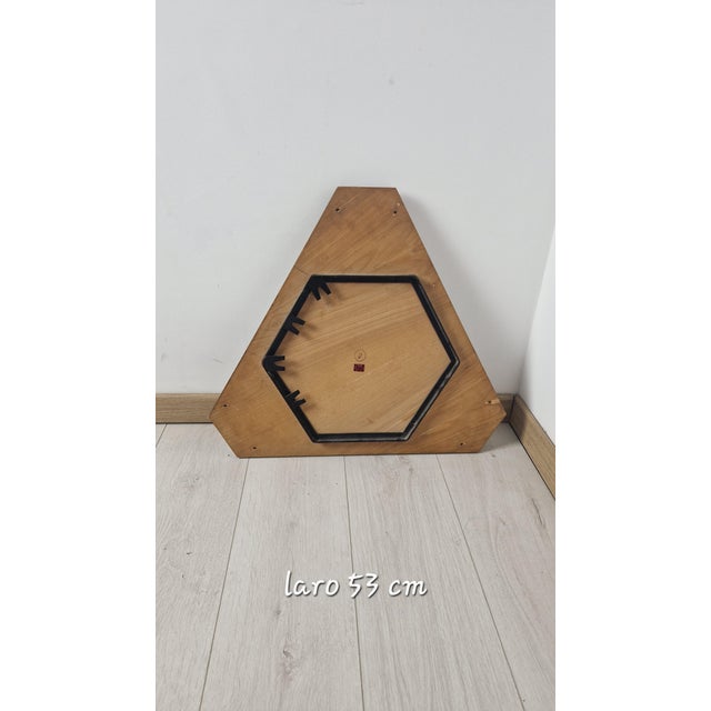 1950s Mirror with Wood and Brass Frame by Gio Ponti for Rima, 1950s For Sale - Image 5 of 9