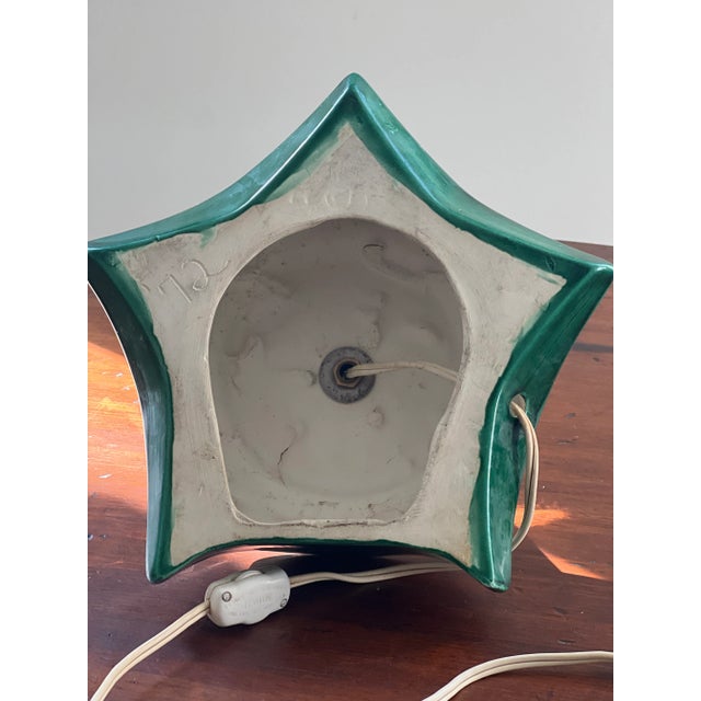 1970s 1972 Handmade Ceramic Christmas Tree With Lights For Sale - Image 5 of 10