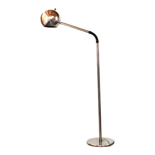 Vintage Space Age Chrome Eyeball Floor Lamp For Sale