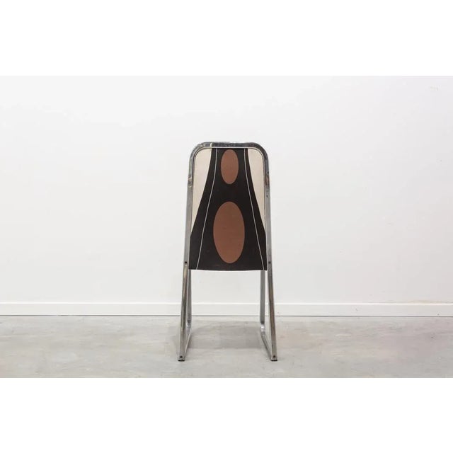 Stainless Steel Side Chair, 1970s For Sale - Image 3 of 9