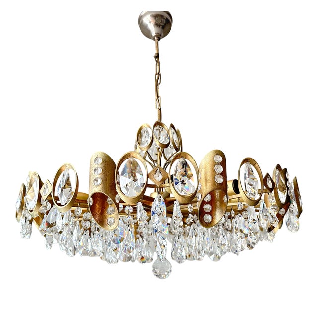Vintage Chandelier by Christoph Palme, 1970s For Sale