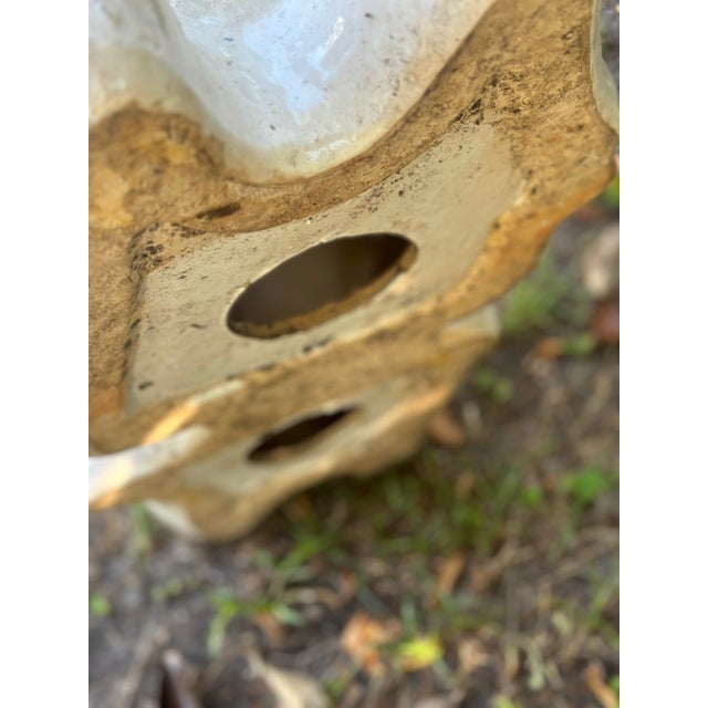 Ceramic Vintage Camel Garden Stool For Sale - Image 7 of 7