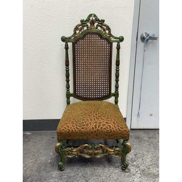 Victorian Victorian Wood Caned Side Chair, Antique For Sale - Image 3 of 12