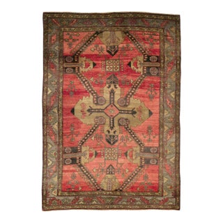 Mid-20th Century Handmade Turkish Tribal Room Size Accent Rug For Sale