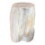 Andrianna Shamaris Minimalist Modern Organic Petrified Wood Side Table For Sale