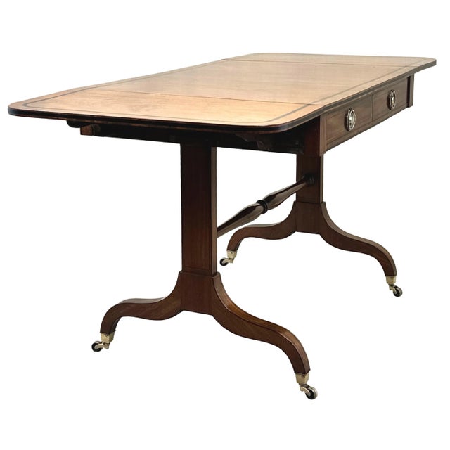 19th Century Regency Mahogany Sofa Table, 1810s For Sale - Image 11 of 13