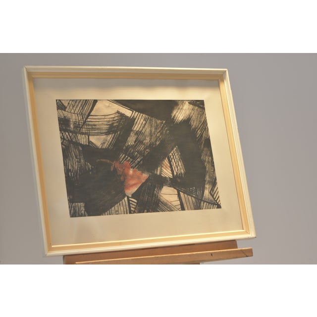 Informell, Signed Rüdiger Volkhardt '65, Framed Under Glass For Sale - Image 3 of 6