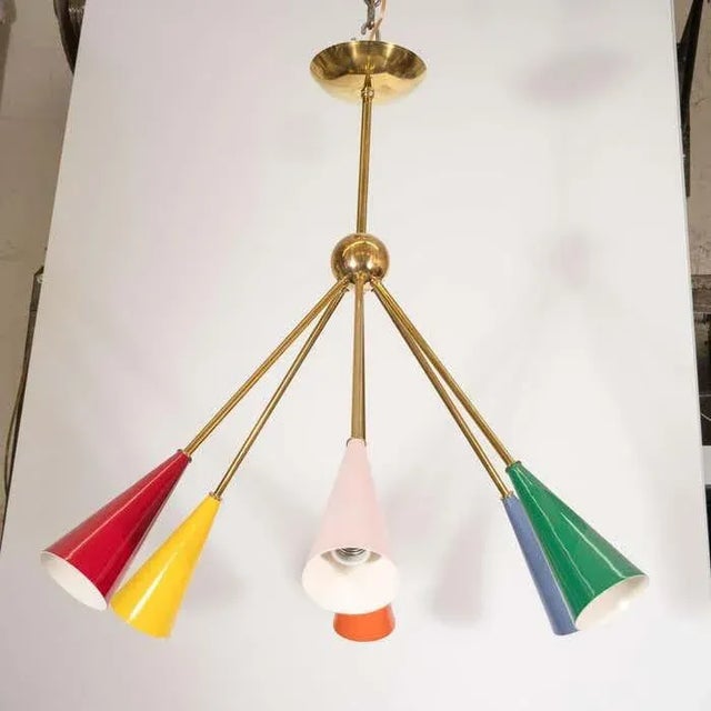 Early 21st Century Colorful "Harlequin" Chandelier For Sale - Image 9 of 13