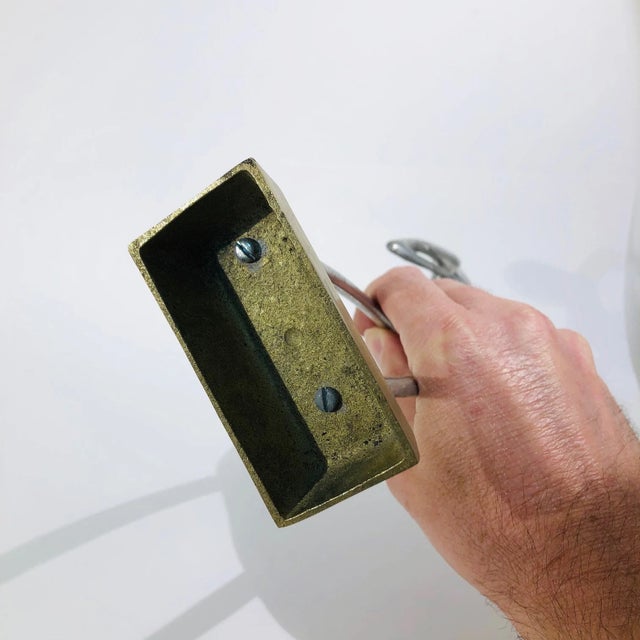 Mid 20th Century 1960s Modernist Aluminum and Brass Figure For Sale - Image 5 of 11