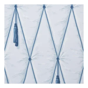 Sample - Schumacher X Paul Poiret Drapery Wallpaper in Blue