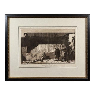 18th-Century French Etching With Aquatint — Egypt Ruins For Sale