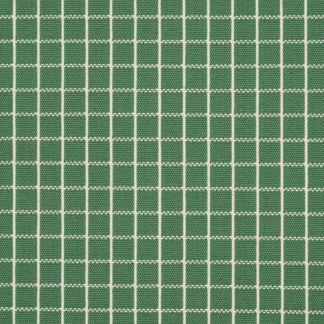 2020s Schumacher X Mark D. Sikes Georgie Reversible Check Fabric In Emerald For Sale - Image 5 of 5